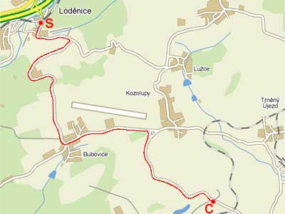 Detailn� mapa - klikni zde