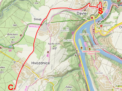 Detailn� mapa - klikni zde